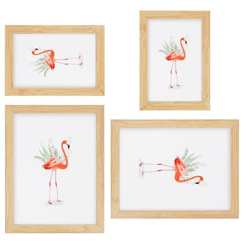 QMLING 4er Set Bilderrahmen 10x15 cm 15x20 cm, Bilderrahmen Holz mit Acrylglas und Rückwand, Kleine Fotorahmen zum Aufhängen und Aufstellen, Picture Frame für Wohnzimmer Schlafzimmer QMLING 4er Set Bilderrahmen 10x15 cm 15x20 cm, Bilderrahmen Holz mit Acrylglas und Rückwand, Kleine Fotorahmen zum Aufhängen und Aufstellen, Picture Frame für Wohnzimmer Schlafzimmer von QMLING
