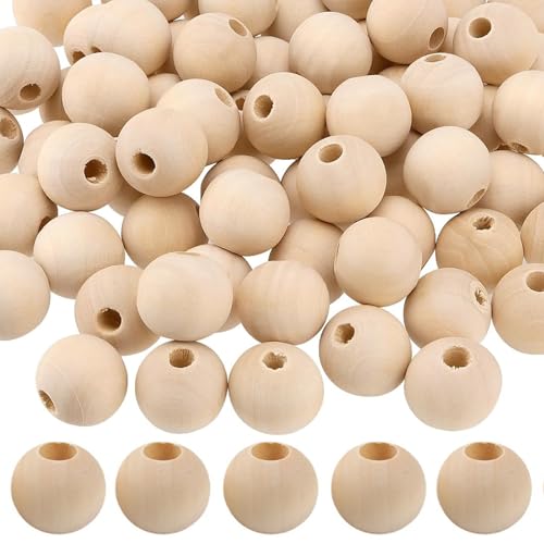 Holzkugeln mit Loch,300 Stück 20mm Holzperlen Natur Runde Holzperlen mit Loch für DIY Dekorationen Schmuck für Basteln DIY Schmuck Armband Halskette Dekorative Accessoires Holzkugeln mit Loch,300 Stück 20mm Holzperlen Natur Runde Holzperlen mit Loch für DIY Dekorationen Schmuck für Basteln DIY Schmuck Armband Halskette Dekorative Accessoires von QNLEMON