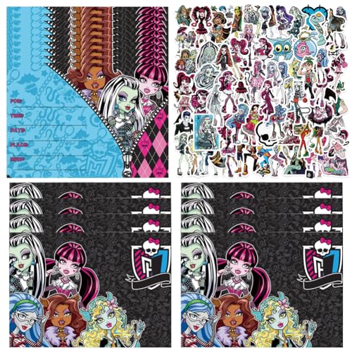 QNUOXEP Monster Geburtstag Party Einladung,Monster Aufkleber,Cartoon Aufkleber,Cartoon Geburtstag Einladungskarten Set für Themed Party, Kindergeburtstags Party Einladungen QNUOXEP Monster Geburtstag Party Einladung,Monster Aufkleber,Cartoon Aufkleber,Cartoon Geburtstag Einladungskarten Set für Themed Party, Kindergeburtstags Party Einladungen von QNUOXEP
