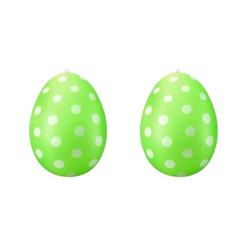 QOKLIYUI 2 stück Outdoor Kinder Spielzeug Hell Farbige Ostern Ei Luftballons Hof Festliche Atmosphäre Dekoration Büros, Grün von QOKLIYUI