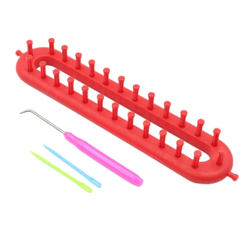 QOKLIYUI Kunststoff Webstuhl Strickset, weit verbreitet, einzigartig und Webstuhl Strickset, ABS, robust und langlebig, Blau, 58cm QOKLIYUI Kunststoff Webstuhl Strickset, weit verbreitet, einzigartig und Webstuhl Strickset, ABS, robust und langlebig, Blau, 58cm von QOKLIYUI
