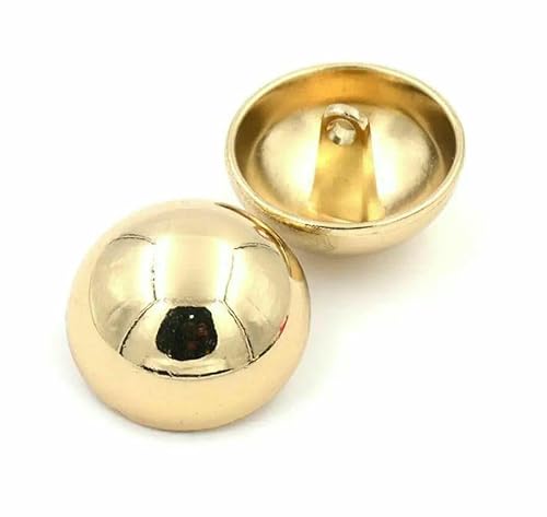 1 Los = 10 Stück Nähzubehör, dekorative Metallknöpfe für Kleidung, Bouton Fantaisie, Botones zum Basteln, Farbe: Silber, Gold, Schwarz, wie abgebildet, 11,5 mm von QOVBD
