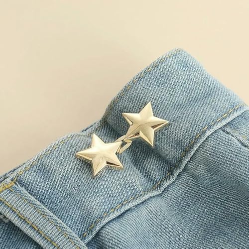 1 Pair Jeans Button Adjustable Clips for Pant Skirts Waist Tightener Buckle Snap Adjuster Pants Pin Retractable Button-F 1 Pair Jeans Button Adjustable Clips for Pant Skirts Waist Tightener Buckle Snap Adjuster Pants Pin Retractable Button-F von QOVBD