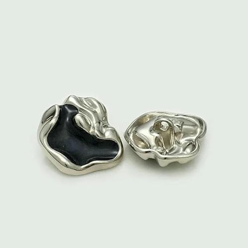 10 Stück 15 mm 18 mm 20 mm 23,0 mm Hochwertige, speziell geformte Metallknöpfe von Lexury, unregelmäßiger Pullover-, Mantel- und Jackenknopf, Großhandel, Silber/Schwarz, 15 mm 10 Stück 15 mm 18 mm 20 mm 23,0 mm Hochwertige, speziell geformte Metallknöpfe von Lexury, unregelmäßiger Pullover-, Mantel- und Jackenknopf, Großhandel, Silber/Schwarz, 15 mm von QOVBD