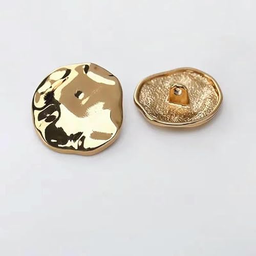 10 Stück 15 mm 18 mm 23,0 mm 25 mm unregelmäßige Metallknöpfe handgefertigt Nähen spezielle Damenbekleidung Knopf Großhandel-Fotofarbe-18 mm von QOVBD
