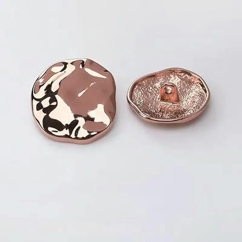 10 Stück 15 mm 18 mm 23,0 mm 25 mm unregelmäßige Metallknöpfe handgefertigt Nähen spezielle Damenbekleidung Knopf Großhandel-Fotofarbe_a-25 mm von QOVBD