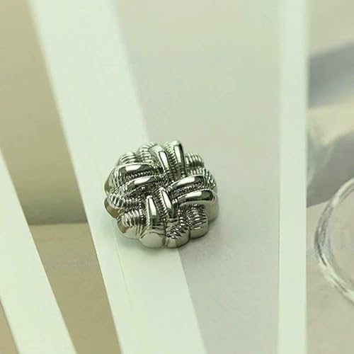 10 Stück Metallknöpfe, luxuriös, Gold/Silber, Nähknöpfe für Kleidung, DIY, Herren- und Damenbekleidung, Nähdekoration, Zubehör, 10 Stück Silber, 23,0 mm 10 Stück Metallknöpfe, luxuriös, Gold/Silber, Nähknöpfe für Kleidung, DIY, Herren- und Damenbekleidung, Nähdekoration, Zubehör, 10 Stück Silber, 23,0 mm von QOVBD