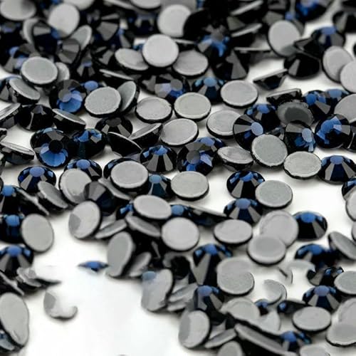 10.000 Stück Glaskristall-Hotfix-Strasssteine mit flacher Rückseite, Glitzer-Strasssteine für DIY-Stoffkleidungsstücke, 031 Montana-SS12 – 10.000 (Stück) von QOVBD