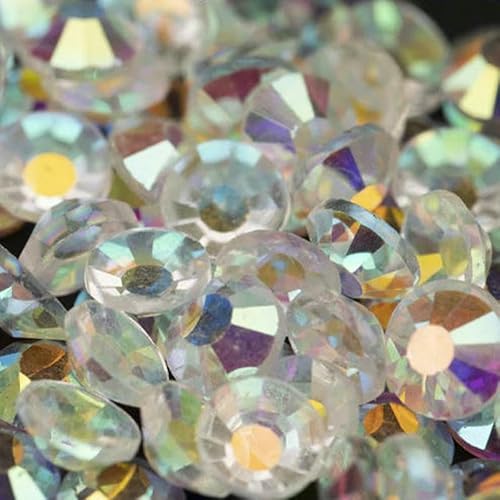 10.000 Stück Großhandels-Glas-Strasssteine ohne Hotfix, Glitzerkristall, flache Rückseite, Strass, Edelstein, Nagelkunst, Diamant-Dekoration, 057 Transparent AB-SS20 10.000 Stück Großhandels-Glas-Strasssteine ohne Hotfix, Glitzerkristall, flache Rückseite, Strass, Edelstein, Nagelkunst, Diamant-Dekoration, 057 Transparent AB-SS20 von QOVBD