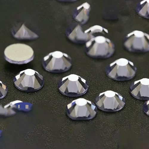 10.000 Stück Großhandels-Glas-Strasssteine ohne Hotfix, Glitzerkristall, flache Rückseite, Strass, Edelstein, Nagelkunst, Diamant-Dekoration – 035 Tansanit – SS12 – 10.000 Stück Großhandels-Glas-Strasssteine ohne Hotfix, Glitzerkristall, flache Rückseite, Strass, Edelstein, Nagelkunst, Diamant-Dekoration – 035 Tansanit – SS12 – von QOVBD