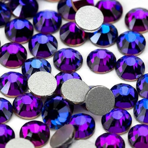 10.000 Stück Großhandels-Glas-Strasssteine ohne Hotfix, Glitzerkristall, flache Rückseite, Strass, Edelstein, Nagelkunst, Diamant-Dekoration – 036 Lila Samt – SS8 – 10.000 Stück Großhandels-Glas-Strasssteine ohne Hotfix, Glitzerkristall, flache Rückseite, Strass, Edelstein, Nagelkunst, Diamant-Dekoration – 036 Lila Samt – SS8 – von QOVBD