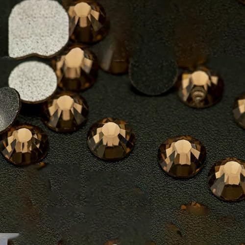 10.000 Stück Großhandels-Glas-Strasssteine ohne Hotfix, Glitzerkristall, flache Rückseite, Strass-Edelstein, Nagelkunst, Diamant-Dekoration – 008 Smoked Topaz – SS2 10.000 Stück Großhandels-Glas-Strasssteine ohne Hotfix, Glitzerkristall, flache Rückseite, Strass-Edelstein, Nagelkunst, Diamant-Dekoration – 008 Smoked Topaz – SS2 von QOVBD