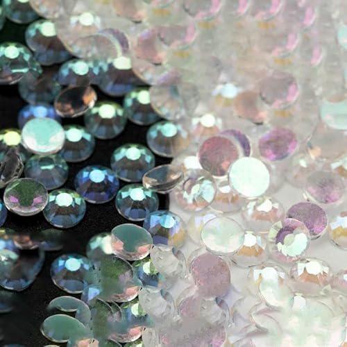 10.000 Stück Großhandels-Glas-Strasssteine ohne Hotfix, Glitzerkristall, flache Rückseite, Strass-Edelstein, Nagelkunst, Diamant-Dekoration – 150 Shining Aurora – S 10.000 Stück Großhandels-Glas-Strasssteine ohne Hotfix, Glitzerkristall, flache Rückseite, Strass-Edelstein, Nagelkunst, Diamant-Dekoration – 150 Shining Aurora – S von QOVBD