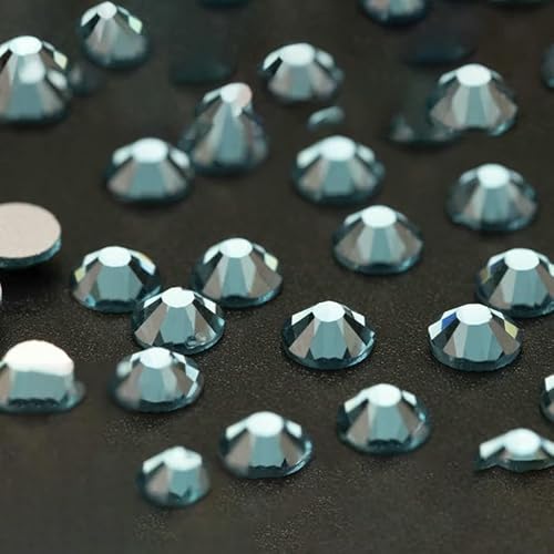 10.000 Stück Großhandels-Glas-Strasssteine ohne Hotfix, Glitzerkristall, flache Rückseite, Strassstein, Edelstein, Nagelkunst, Diamant-Dekoration – 025 Indicolite-SS 10.000 Stück Großhandels-Glas-Strasssteine ohne Hotfix, Glitzerkristall, flache Rückseite, Strassstein, Edelstein, Nagelkunst, Diamant-Dekoration – 025 Indicolite-SS von QOVBD