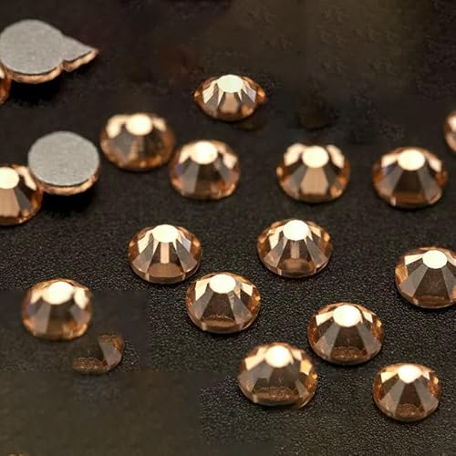 10.000 Stück Großhandels-Glas-Strasssteine ohne Hotfix, Glitzerkristall, flache Rückseite, Strassstein, Edelstein, Nagelkunst, Diamantdekoration, 010 Hellpfirsich, SS 10.000 Stück Großhandels-Glas-Strasssteine ohne Hotfix, Glitzerkristall, flache Rückseite, Strassstein, Edelstein, Nagelkunst, Diamantdekoration, 010 Hellpfirsich, SS von QOVBD