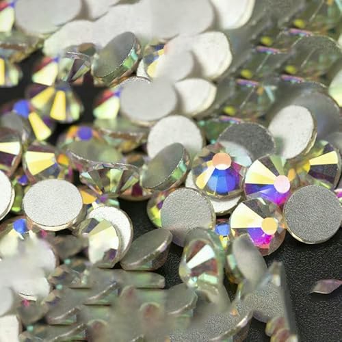 10.000 Stück Großhandels-Glas-Strasssteine ohne Hotfix, Glitzerkristall, flache Rückseite, Strassstein, Edelstein, Nagelkunst, Diamantdekoration, 055 Crystal AB-SS12 10.000 Stück Großhandels-Glas-Strasssteine ohne Hotfix, Glitzerkristall, flache Rückseite, Strassstein, Edelstein, Nagelkunst, Diamantdekoration, 055 Crystal AB-SS12 von QOVBD