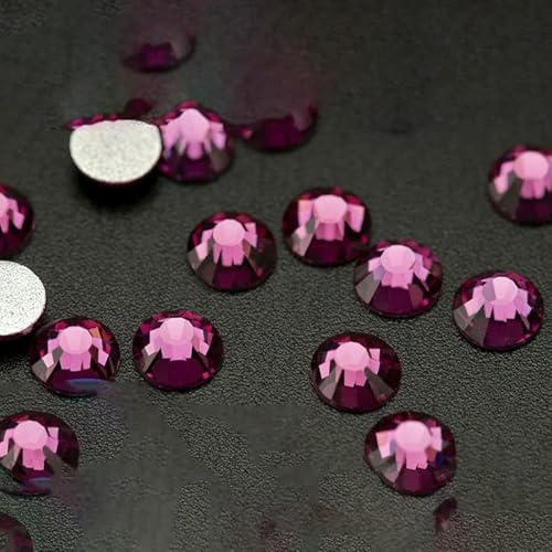 10.000 Stück Großhandels-Glas-Strasssteine ohne Hotfix, Glitzerkristall, flache Rückseite, Strasssteine, Edelsteine, Nagelkunst, Diamant-Dekoration, 042 Fuchsia, SS16 10.000 Stück Großhandels-Glas-Strasssteine ohne Hotfix, Glitzerkristall, flache Rückseite, Strasssteine, Edelsteine, Nagelkunst, Diamant-Dekoration, 042 Fuchsia, SS16 von QOVBD