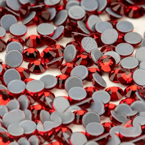 10.000 Stück Großhandels-Glaskristall-Hotfix-Strasssteine mit flacher Rückseite, Glitzer-Strasssteine für DIY-Stoffkleidung, 013 Siam-SS10 – 10.000 (Stück) von QOVBD