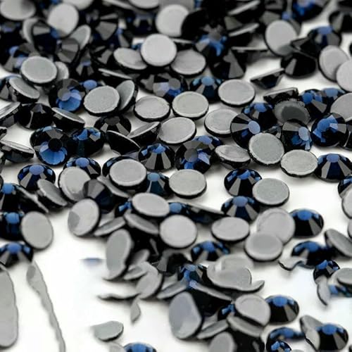 10.000 Stück Großhandels-Glaskristall-Hotfix-Strasssteine mit flacher Rückseite, Glitzer-Strasssteine für DIY-Stoffkleidungsstücke, 031 Montana-SS12 – 10.000 (Stück) von QOVBD