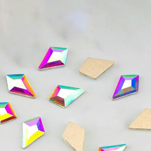 100/500/1440 Stück Kristall-Strasssteine in Glasform, Kristall AB, flache Rückseite, Glitzersteine für DIY-Nagelkunst-Dekorationen, SAB-Serie, 5 x 8 mm – SAB10-500 S 100/500/1440 Stück Kristall-Strasssteine in Glasform, Kristall AB, flache Rückseite, Glitzersteine für DIY-Nagelkunst-Dekorationen, SAB-Serie, 5 x 8 mm – SAB10-500 S von QOVBD