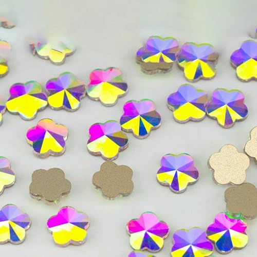 100/500/1440 Stück Kristall-Strasssteine in Glasform, Kristall AB, flache Rückseite, Glitzersteine für DIY-Nagelkunst-Dekorationen, SAB-Serie, 6 x 6 mm – SAB43, 1440 100/500/1440 Stück Kristall-Strasssteine in Glasform, Kristall AB, flache Rückseite, Glitzersteine für DIY-Nagelkunst-Dekorationen, SAB-Serie, 6 x 6 mm – SAB43, 1440 von QOVBD