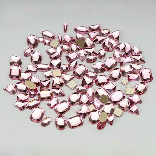 100/500 Stück Neueste Mix-Form Glaskristall-Strasssteine Flatback Strass Glitzersteine für Nailart-Zubehör DIY-Dekoration-D.LT.Rose-500 Stück 100/500 Stück Neueste Mix-Form Glaskristall-Strasssteine Flatback Strass Glitzersteine für Nailart-Zubehör DIY-Dekoration-D.LT.Rose-500 Stück von QOVBD