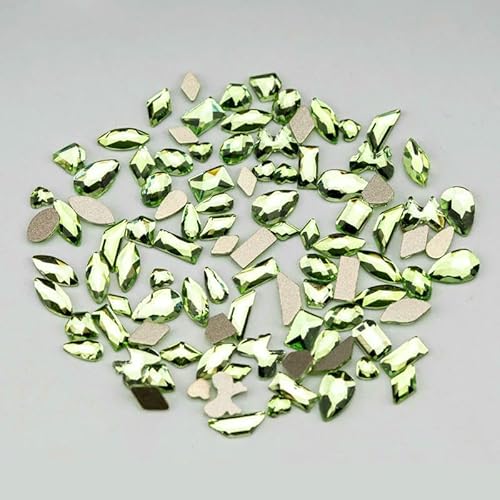 100/500 Stück Neueste Mix-Form Glaskristall-Strasssteine Flatback Strass Glitzersteine für Nailart-Zubehör DIY-Dekoration-Hellgrün-500 Stück 100/500 Stück Neueste Mix-Form Glaskristall-Strasssteine Flatback Strass Glitzersteine für Nailart-Zubehör DIY-Dekoration-Hellgrün-500 Stück von QOVBD