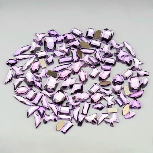 100/500 Stück Neueste Mix-Form Glaskristall-Strasssteine Flatback Strass Glitzersteine für Nailart-Zubehör DIY-Dekoration-Lila-500 Stück 100/500 Stück Neueste Mix-Form Glaskristall-Strasssteine Flatback Strass Glitzersteine für Nailart-Zubehör DIY-Dekoration-Lila-500 Stück von QOVBD