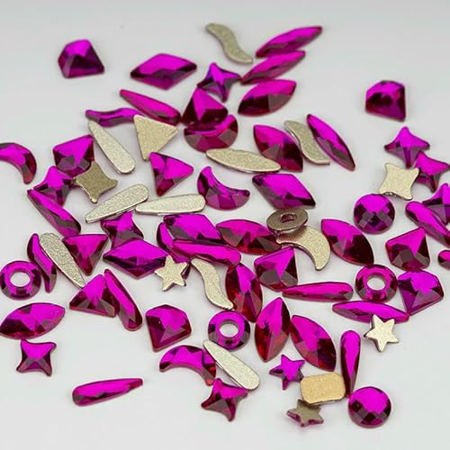 100/500 Stück Neueste Mix-Form Glaskristall-Strasssteine Flatback Strass Glitzersteine für Nailart-Zubehör DIY-Dekoration-Rose-500 Stück 100/500 Stück Neueste Mix-Form Glaskristall-Strasssteine Flatback Strass Glitzersteine für Nailart-Zubehör DIY-Dekoration-Rose-500 Stück von QOVBD