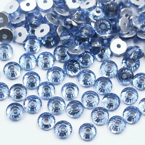 100 Stück Flatback-Glitzerkristalle, Strasssteine, Perlen, Strasssteine, Glasbesatz, zum Aufnähen, Pailletten, Stoffdekoration, Edelsteine, Laserhell, 5 mm, 100 Stück 100 Stück Flatback-Glitzerkristalle, Strasssteine, Perlen, Strasssteine, Glasbesatz, zum Aufnähen, Pailletten, Stoffdekoration, Edelsteine, Laserhell, 5 mm, 100 Stück von QOVBD