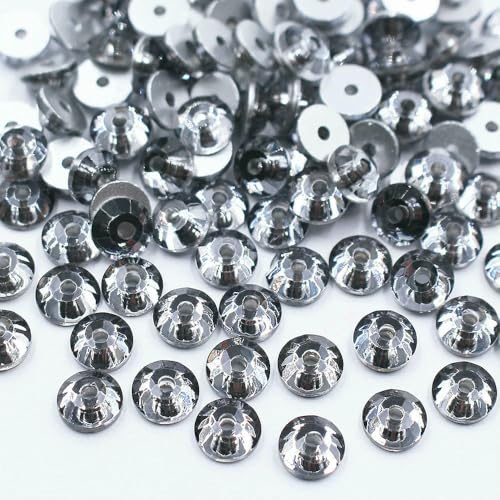 100 Stück Flatback-Glitzerkristalle, Strasssteine, Perlen, Strasssteine, Glasbesatz, zum Aufnähen, Pailletten, Stoffdekoration, Edelsteine, mehrfarbig, 6 mm, 100 Stück 100 Stück Flatback-Glitzerkristalle, Strasssteine, Perlen, Strasssteine, Glasbesatz, zum Aufnähen, Pailletten, Stoffdekoration, Edelsteine, mehrfarbig, 6 mm, 100 Stück von QOVBD