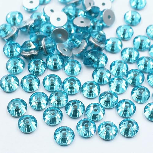 100 Stück Flatback-Glitzerkristalle, Strasssteine, Perlen, Strasssteine, Glasbesatz, zum Aufnähen, Strasssteine, Pailletten, Stoffdekoration, Edelsteine, blauer Zirkon, 4,0 mm, 100 Stück 100 Stück Flatback-Glitzerkristalle, Strasssteine, Perlen, Strasssteine, Glasbesatz, zum Aufnähen, Strasssteine, Pailletten, Stoffdekoration, Edelsteine, blauer Zirkon, 4,0 mm, 100 Stück von QOVBD