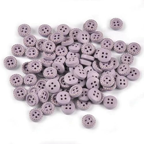 100 Stück Holzknöpfe in verschiedenen Farben für Handarbeit, DIY, Scrapbooking, Basteln, Nähzubehör, Bekleidungszubehör, Wohnkultur, 10 mm, M2599-4 100 Stück Holzknöpfe in verschiedenen Farben für Handarbeit, DIY, Scrapbooking, Basteln, Nähzubehör, Bekleidungszubehör, Wohnkultur, 10 mm, M2599-4 von QOVBD