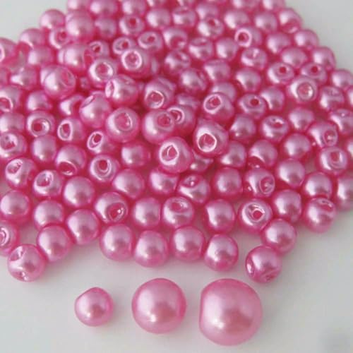 100 Stück Kleiderknöpfe, modisches Seitenloch, 6 mm/8 mm/10 mm, Perlmuttknöpfe, DIY-Nähzubehör, siehe Rose, Durchmesser 6 mm von QOVBD