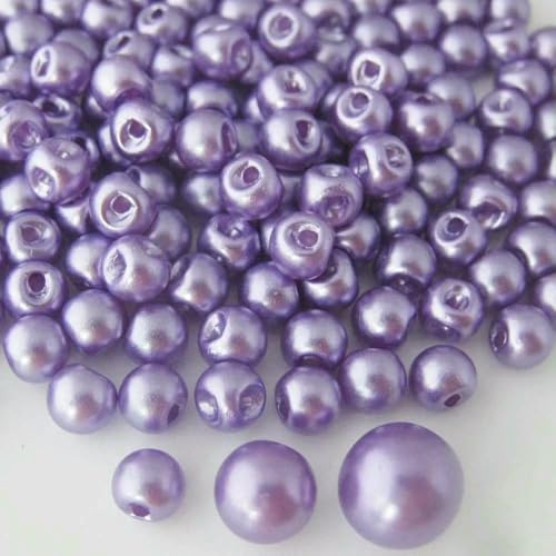 100Pcs Dress Buttons Fashionable Side Hole 6MM/8MM/10MM Pearl Button DIY Sewing Supplies-Refer Purple-Dia 6mm 100Pcs Dress Buttons Fashionable Side Hole 6MM/8MM/10MM Pearl Button DIY Sewing Supplies-Refer Purple-Dia 6mm von QOVBD