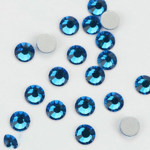101–133 Kaltfixierungskristalle, flache Rückseite, silberne Rückseite, nicht Hotfix-Strasssteine für Taschen, Schuhe, Kleidungsstücke, Telefon, DIY-Nagelkunst, 109 Capriblau, 3,0 mm, SS10, 1440 101–133 Kaltfixierungskristalle, flache Rückseite, silberne Rückseite, nicht Hotfix-Strasssteine für Taschen, Schuhe, Kleidungsstücke, Telefon, DIY-Nagelkunst, 109 Capriblau, 3,0 mm, SS10, 1440 von QOVBD