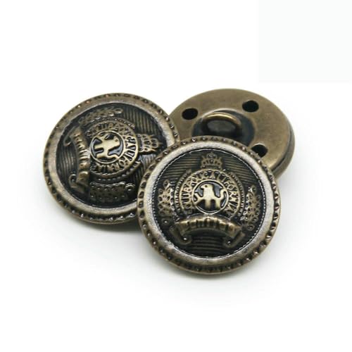 10pcs/lot 15/18/20/23/25mm vintage copper metal buttons garment overcoat sewing accessories buttons for clothing crafts DIY-NO13-15mm 10pcs/lot 15/18/20/23/25mm vintage copper metal buttons garment overcoat sewing accessories buttons for clothing crafts DIY-NO13-15mm von QOVBD
