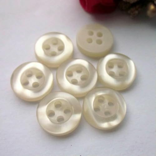 11mm 7/16" 4 holes 14 colors Round edge pearlescent clothing shirt buttons resin sewing supplies R0201-043-14 Beige 11mm 7/16" 4 holes 14 colors Round edge pearlescent clothing shirt buttons resin sewing supplies R0201-043-14 Beige von QOVBD