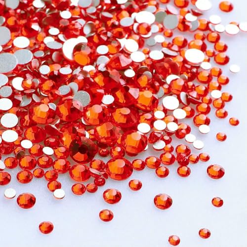 1440 Stück/Packung, gemischte Größen, SS3–SS20, schwarzes Glas, flache Rückseite, Glitzer-Diamant, nicht Hotfix-Strasssteine für Nagelkunst, Kleidung, Orange, gemischte Größen, 1440 Stück 1440 Stück/Packung, gemischte Größen, SS3–SS20, schwarzes Glas, flache Rückseite, Glitzer-Diamant, nicht Hotfix-Strasssteine für Nagelkunst, Kleidung, Orange, gemischte Größen, 1440 Stück von QOVBD