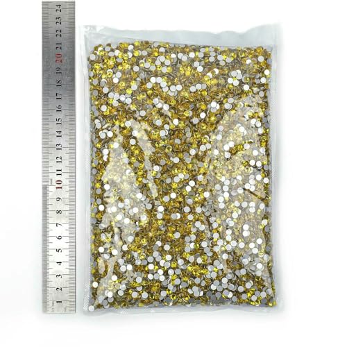 14400 Stück, 100 Brutto-Großpackung, flache Rückseite, Kristall AB, nicht Hotfix-Strasssteine, Glitzerkristall SS3–SS20 für Nagelkunst, Hochzeit, Citrin, SS5, 14400 14400 Stück, 100 Brutto-Großpackung, flache Rückseite, Kristall AB, nicht Hotfix-Strasssteine, Glitzerkristall SS3–SS20 für Nagelkunst, Hochzeit, Citrin, SS5, 14400 von QOVBD