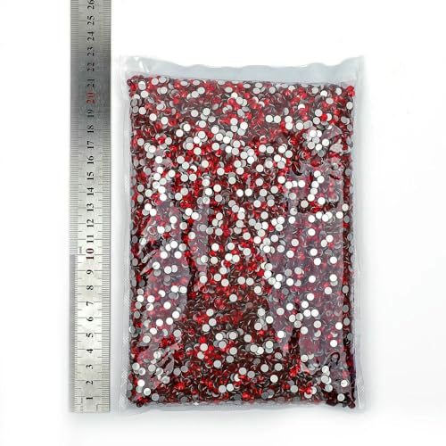 14400 Stück, 100 Brutto-Großpackung, flache Rückseite, Kristall AB, nicht Hotfix-Strasssteine, Glitzerkristall SS3–SS20 für Nagelkunst, Hochzeit, Helles Siam, SS6, 1 14400 Stück, 100 Brutto-Großpackung, flache Rückseite, Kristall AB, nicht Hotfix-Strasssteine, Glitzerkristall SS3–SS20 für Nagelkunst, Hochzeit, Helles Siam, SS6, 1 von QOVBD