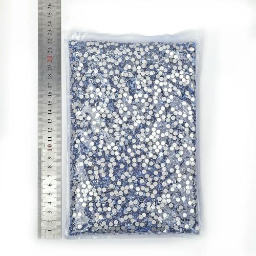 14400 Stück, 100 Brutto-Großpackung, flache Rückseite, Kristall AB, nicht Hotfix-Strasssteine, Glitzerkristall SS3–SS20 für Nagelkunst, Hochzeit, Hellsaphir, SS10, 1 14400 Stück, 100 Brutto-Großpackung, flache Rückseite, Kristall AB, nicht Hotfix-Strasssteine, Glitzerkristall SS3–SS20 für Nagelkunst, Hochzeit, Hellsaphir, SS10, 1 von QOVBD