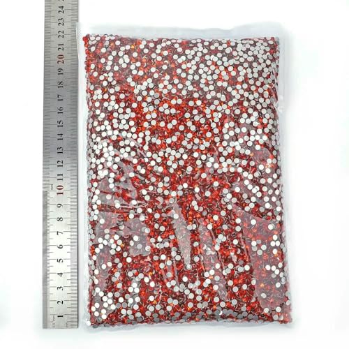 14400 Stück, 100 Brutto-Großpackung, flache Rückseite, Kristall AB, nicht Hotfix-Strasssteine, Glitzerkristall SS3–SS20 für Nagelkunst, Hochzeit, Hyazinthe, SS16, 14 von QOVBD