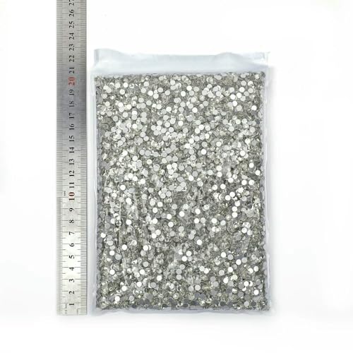 14400 Stück, 100 Brutto-Großpackung, flache Rückseite, Kristall AB, nicht Hotfix-Strasssteine, Glitzerkristall SS3-SS20 für Nagelkunst, Hochzeit, klarer Kristall, SS8 14400 Stück, 100 Brutto-Großpackung, flache Rückseite, Kristall AB, nicht Hotfix-Strasssteine, Glitzerkristall SS3-SS20 für Nagelkunst, Hochzeit, klarer Kristall, SS8 von QOVBD