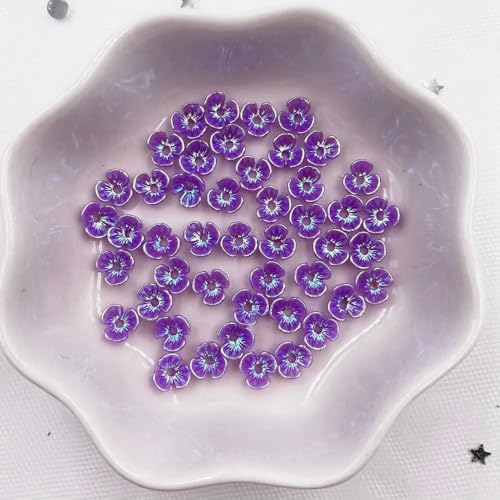 150 Stücke 6mm Mini Bunte 3D Blume Nail art Strass 1 Loch Knöpfe Applikationen Sammelalbum DIY Maniküre Zubehör Ornamente L09-10 von QOVBD