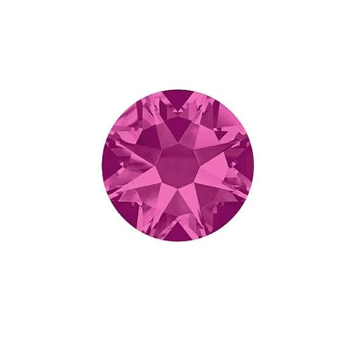 16 Facettenschliff SS10 SS16 SS20 SS30 2088 Hyazinth AB Glas Flatback Strass Glas Nail Art Kristallstein Nicht Hotfix Strass-Fuchsia-ss10 1440 Stück von QOVBD