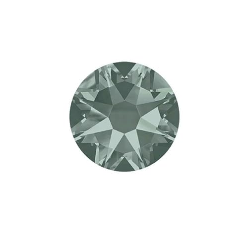 16 Facettenschliff SS10 SS16 SS20 SS30 2088 Hyazinth AB Glas Flatback Strass Glas Nail Art Kristallstein Nicht Hotfix Strass-Schwarzer Diamant-SS16 1440 Stück von QOVBD