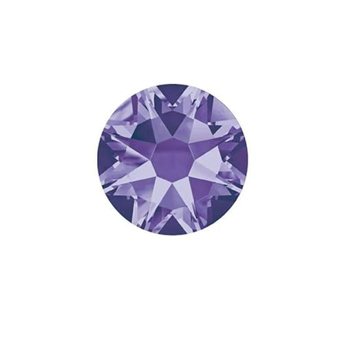 16 Facettenschliff SS10 SS16 SS20 SS30 2088 Hyazinth AB Glas Flatback Strass Glas Nail Art Kristallstein Nicht Hotfix Strass-Tanzanite-ss16 1440 Stück von QOVBD