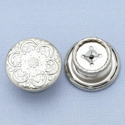 17mm Retro Sewing Metal Snap Buttons for Clothes Jeans Retractable Universal Buckle Perfect Fit Reduce Waist Sewing Tools-24-17mm 4pcs von QOVBD