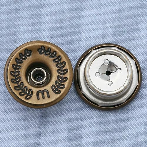 17mm Retro Sewing Metal Snap Buttons for Clothes Jeans Retractable Universal Buckle Perfect Fit Reduce Waist Sewing Tools-27-17mm 2pcs von QOVBD